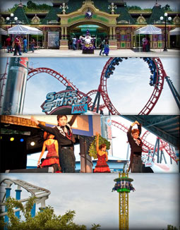 Enchanted Kingdom, located in Santa Rosa, Laguna, is a theme park