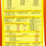 Pasay - Victory Liner Deluxe Bus Schedule