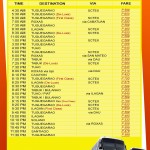 Kamias - Victory Liner Deluxe Bus Schedule