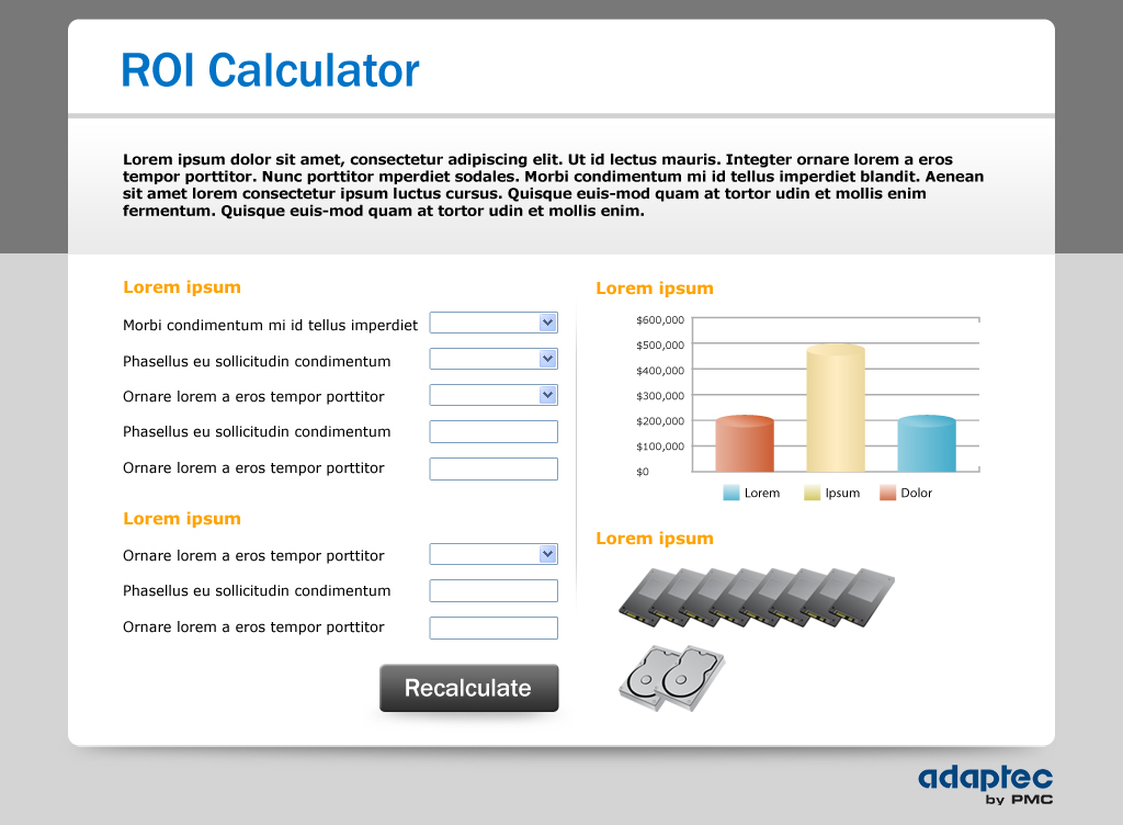 UI Design - ROI Calculator 02