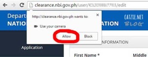nbi-clearance-online-allow-camera