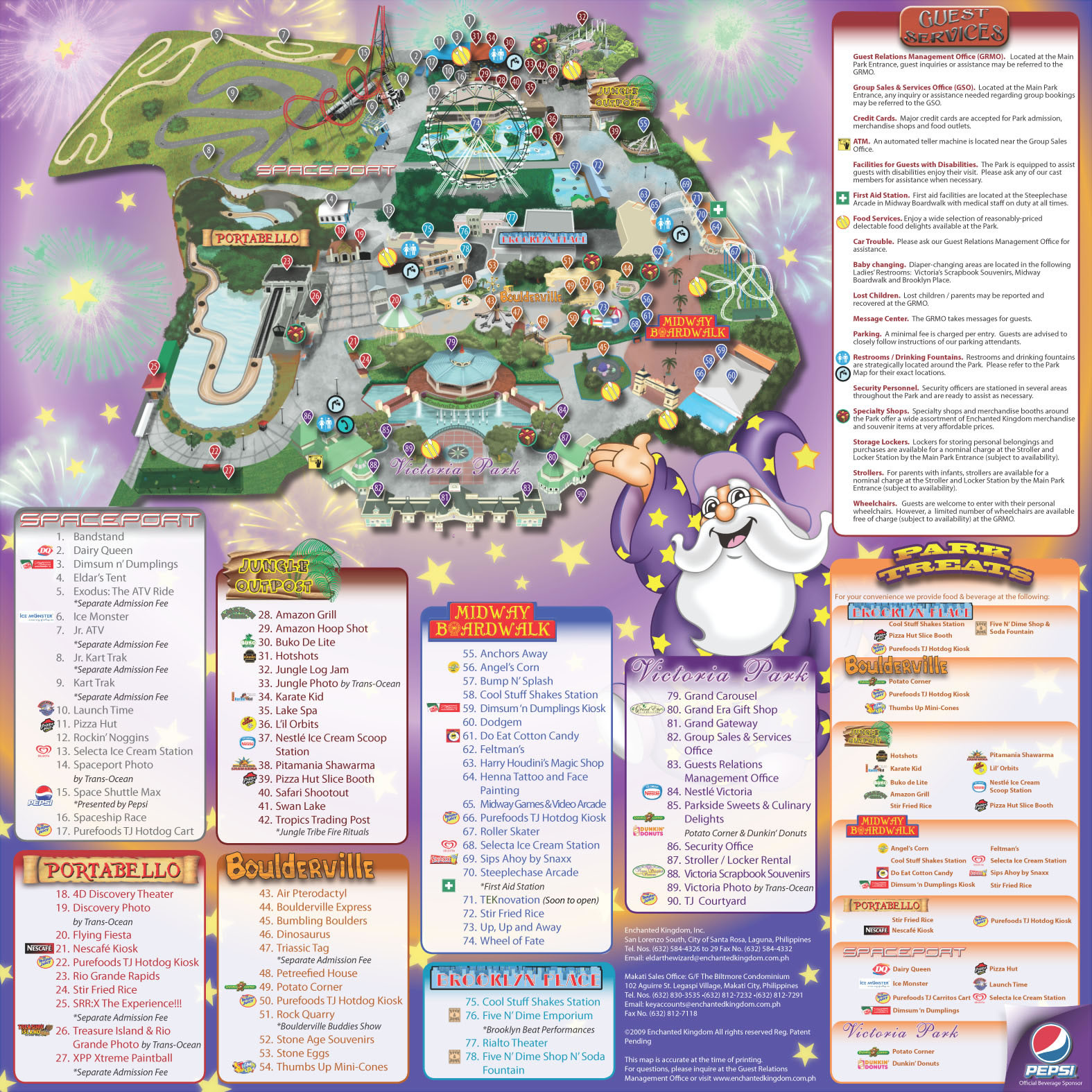 Enchanted Kingdom Park Map 21 