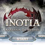 Inotia 4 Main Menu