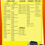 South Bound (From Baguio) Victory Liner Deluxe Bus Schedule