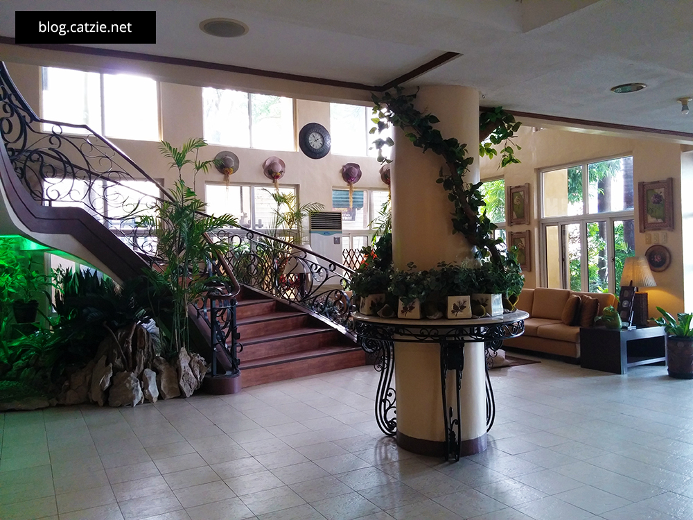 Cozy lobby of Subic Park Hotel