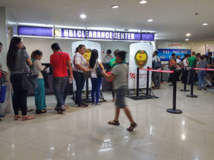 nbi clearance online registration robinsons ermita basement biometrics queue inside