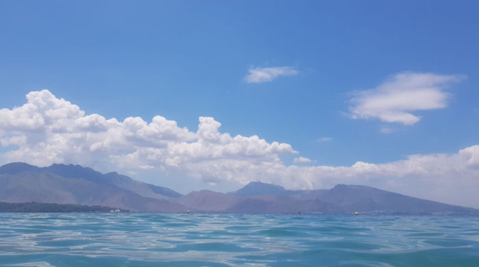 Swim with fishes in Camayan Beach Resort, Subic