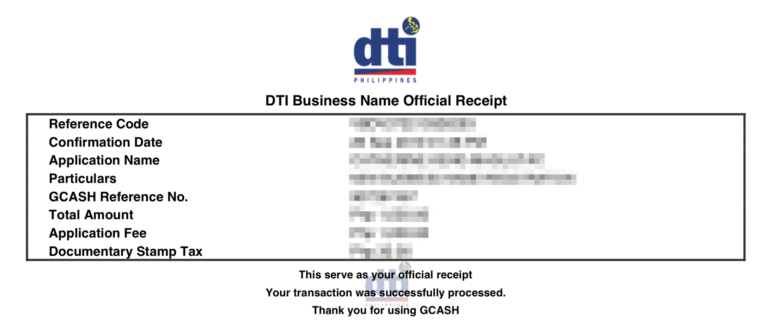 How to register business name with DTI online, and my own experience